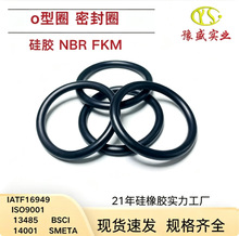 氟橡胶O型圈 硅胶丁腈橡胶密封圈耐油耐高温密封环非标尺寸可定制