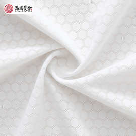 骑行跑步运动服装面料 涤氨六角球纹提花面料 原纱吸排