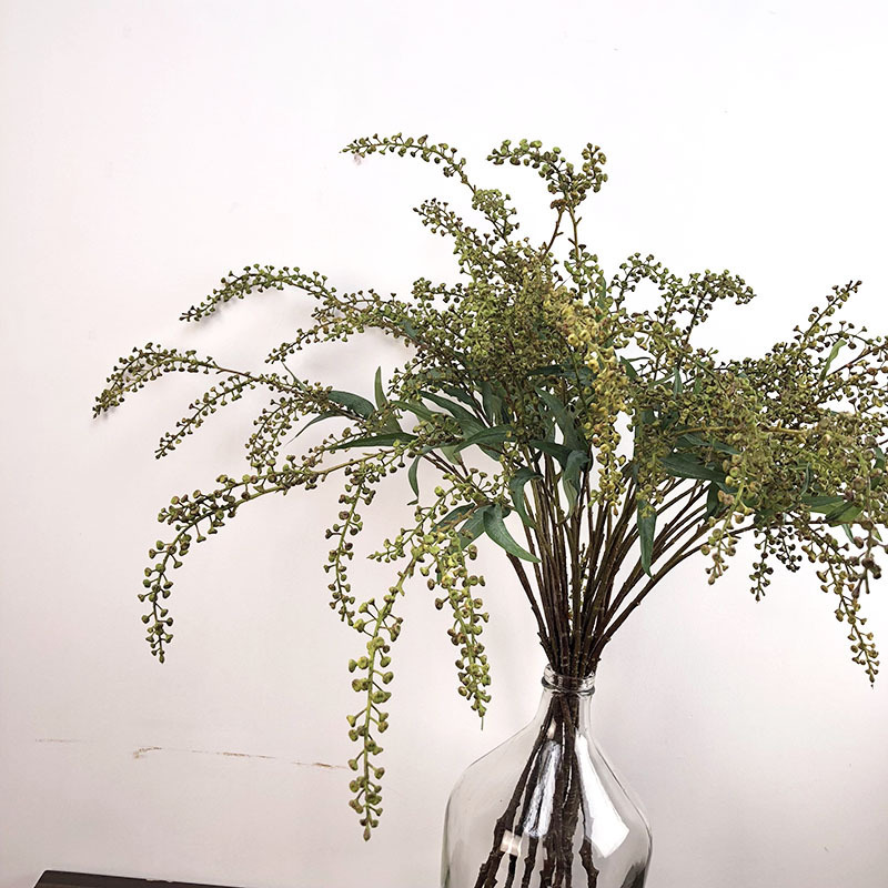 3-Pronged Salt Fruit, Rice Fruit, Soft Glue, Acacia Fruit, Scandinavian Home Model Room, Floral Artificial Fruit Branch Photography Props 3-Pronged Salt Fruit, Rice Fruit, Soft Glue, Acacia Fruit, Scandinavian Home Model Room, Floral Artificial Fruit Branch Photography Props