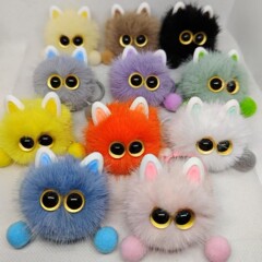 子猫ぬいぐるみペンダント練炭キーホルダーかわいいカップルペンダントギフトホットスタイル超かわいいお嬢様子猫