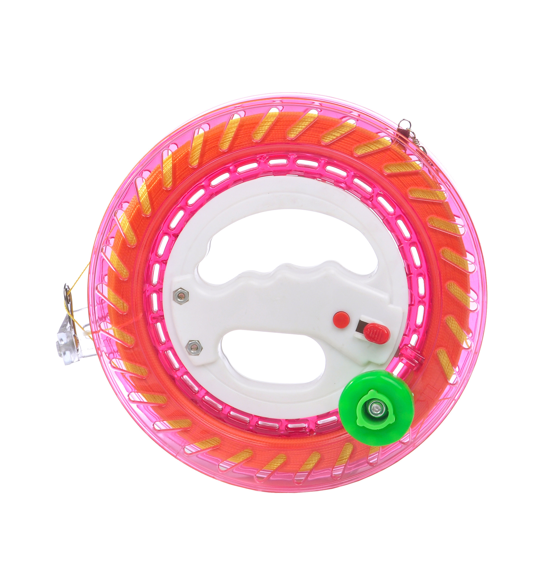 Carrete de cometa con línea al por mayor rueda azul de mano rodamiento de bolas de cristal rueda silenciosa fabricante de equipos de vuelo en stock