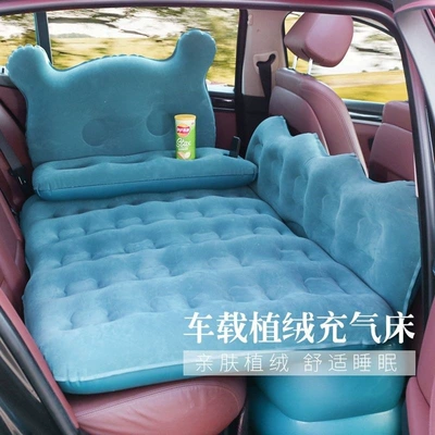 Vehicle-mounted inflatable bed – universal travel mattress for the rear seat