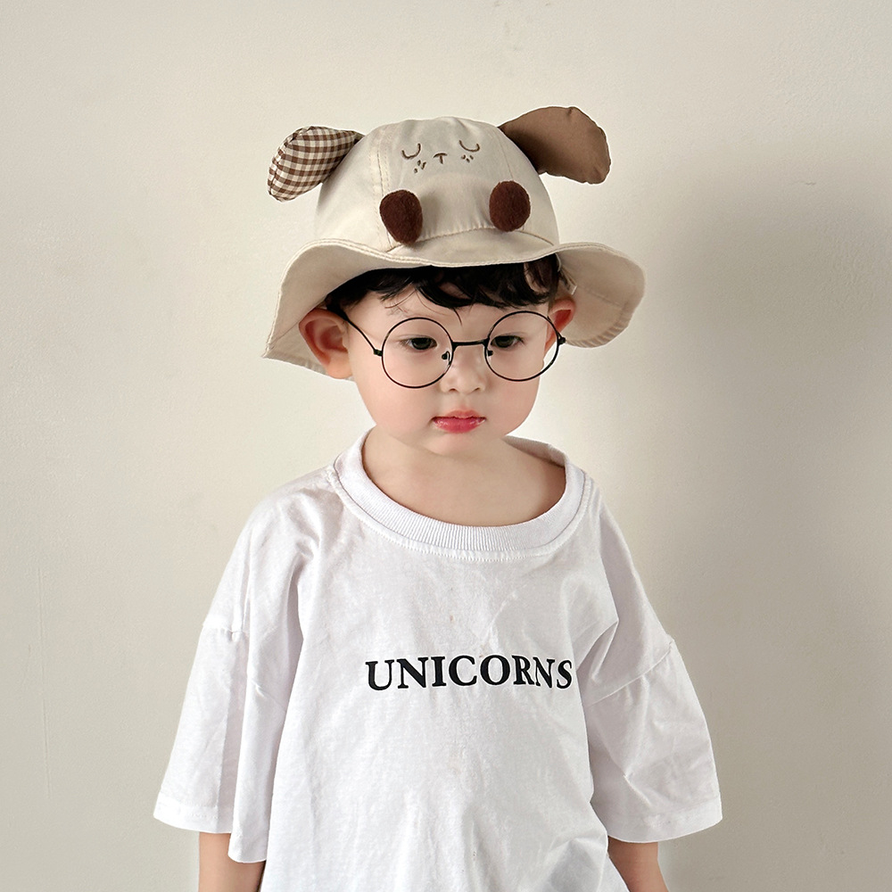 Sombrero de pescador bebé primavera y otoño verano delgado sombrero de sol para niños niñas y niñas bonitos sombreros de sol de dibujos animados