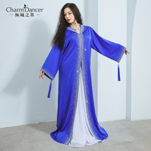 Dance of the Whole City New Style Belly Dance Performance Waiting Clothing Competition Preparation Competition Wind Shade Warm Coat Waiting Cloak