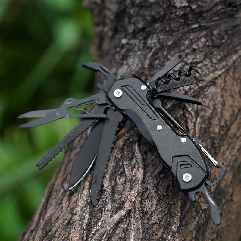 跨境多功能小刀瑞士刀户外便携露营礼品水果刀不锈钢折叠刀