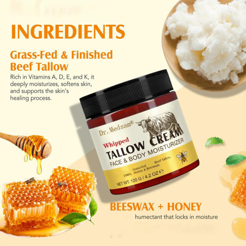 TK爆款蜂蜜牛脂霜英国款搅拌牛油膏润肤保湿面霜跨境Tallow Cream|undefined