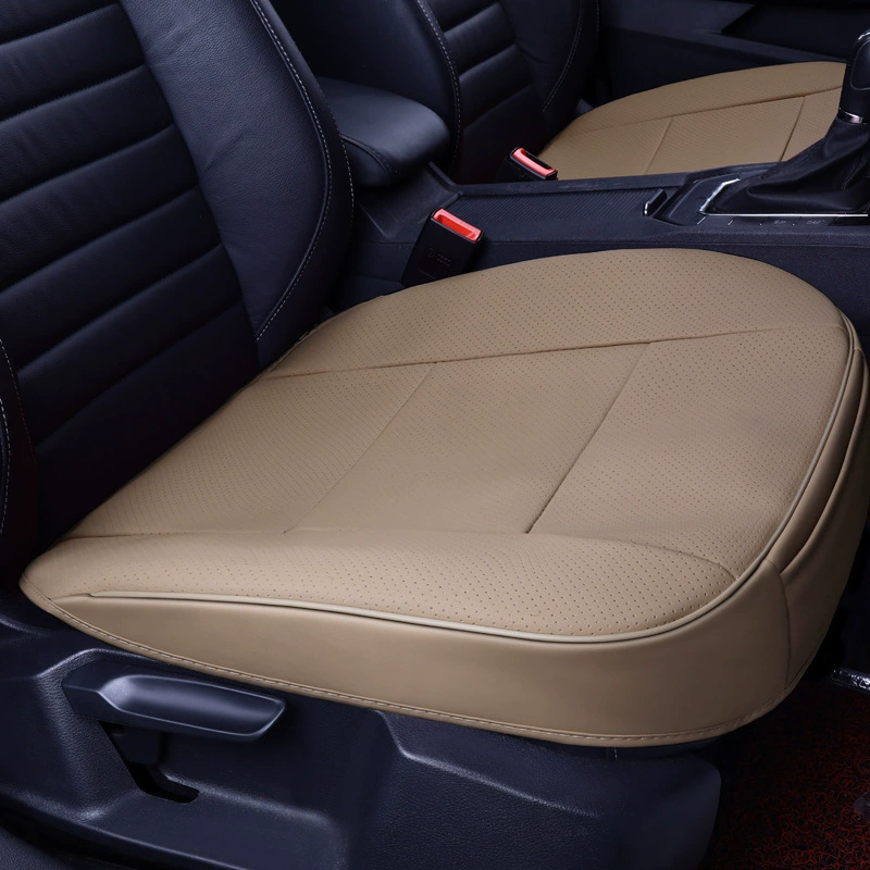 Новая полностью Кожаная подушка из трех частей, чувствительная к коже кожа, универсальная одноместная Автомобильная подушка, три части кожи