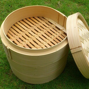Commercial Bamboo Steamer Basket, Large and Small Sizes, Handmade, Deepened and Heightened, Thickened Bamboo Woven Steamer Rack, Steaming Grid, Steamer Basket for Home Use