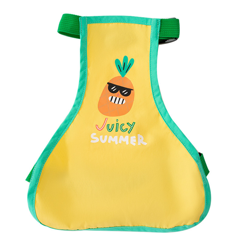 Primavera y verano perros dibujos animados a prueba de agua fresa antisucio corky bolsas de vientre perros pequeños y medianos salchicha ropa de perros