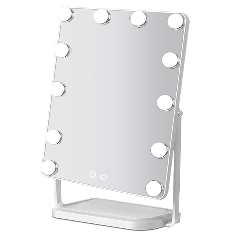 12 luces de Hollywood maquillaje espejo led bombillas de escritorio con lámparas de escritorio espejo salón de belleza profesional celebridad en línea