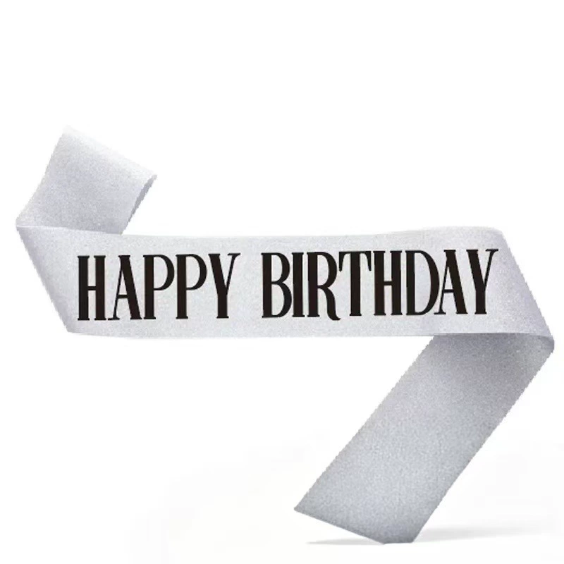 День рождения плечевой ремень Happy Birthday лук-подкладка луковицы плечевой ремень этикетка лента взрослая через границу ремень