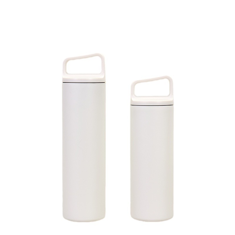 Vacío transfronterizo portátil de boca ancha taza de vacío 304 de acero inoxidable coche recto deportes hervidor portátil taza de regalo