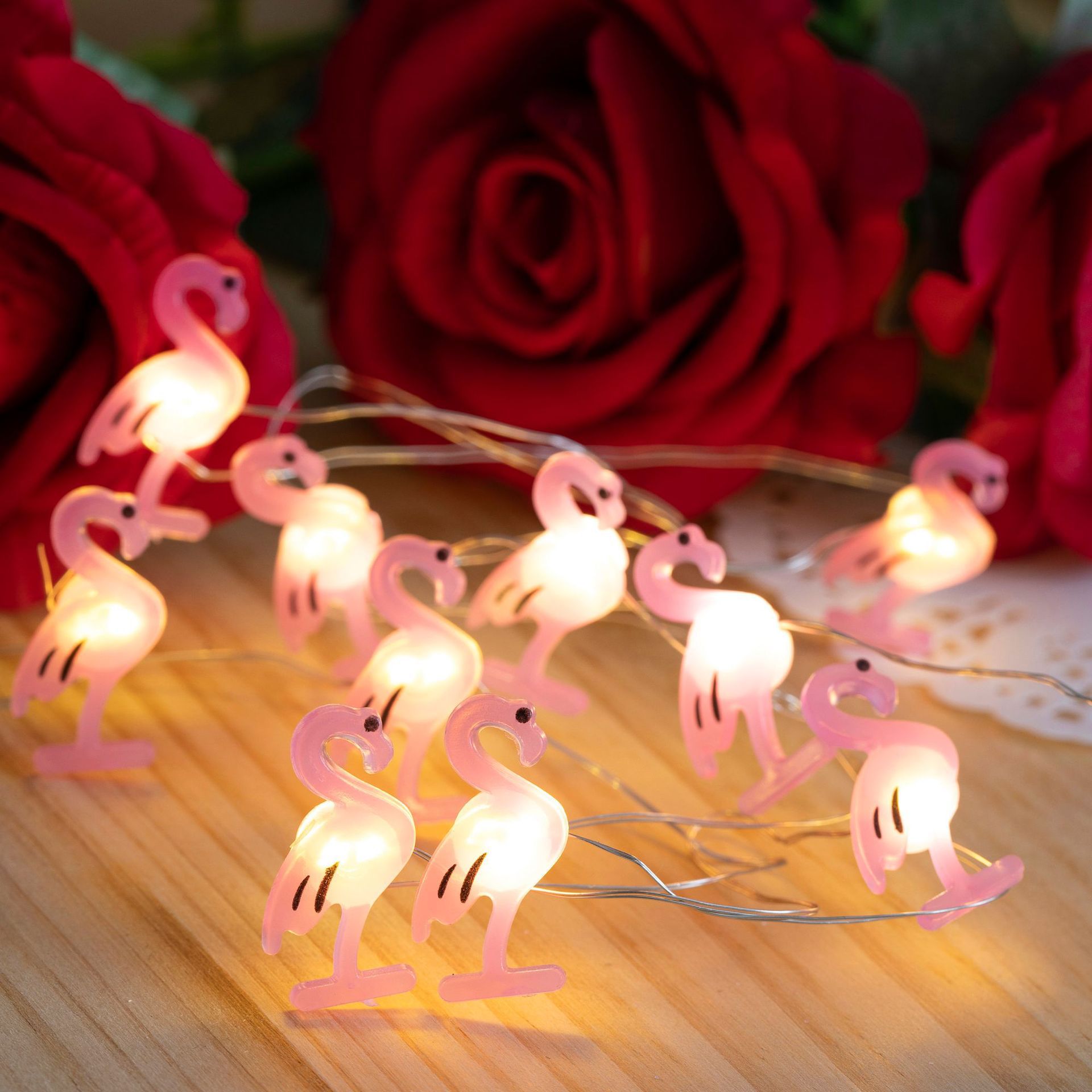 Christmas copper wire lamp pineapple cactus pizza rainbow unicorn grape flamingo buckle decorative