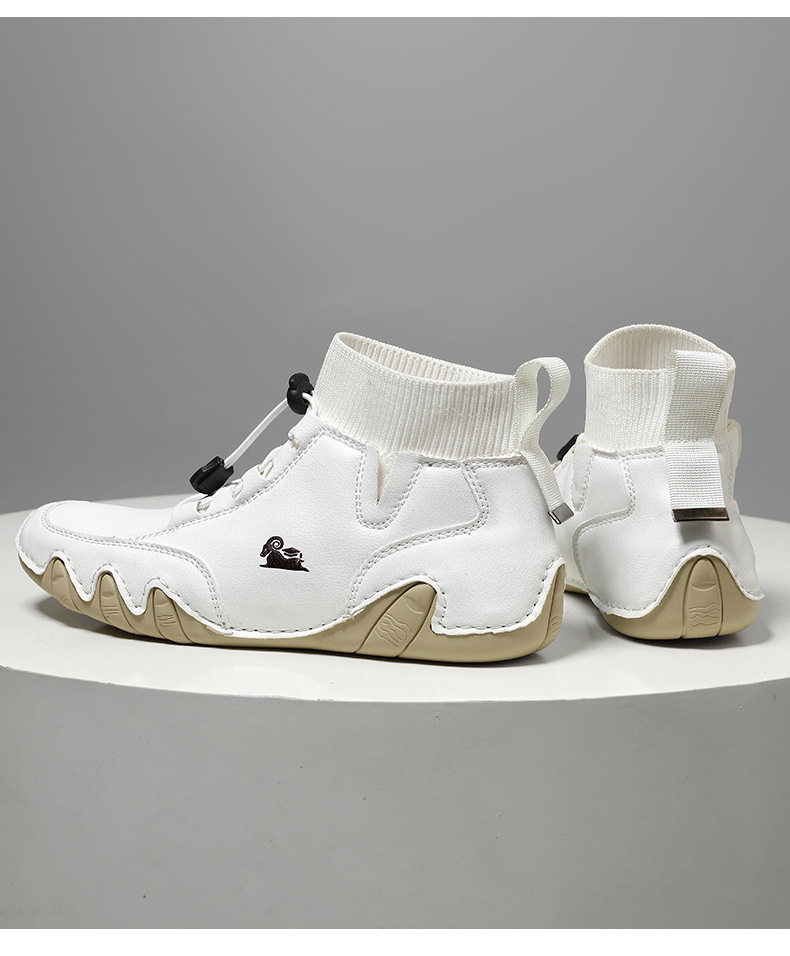 Bốt Martin cổ cao unisex dáng thể thao, đế bằng, mũi tròn — C8005 kaki, C8005 màu xám, C8005 màu đen, C8005M kaki lót nhung chi tiết 32