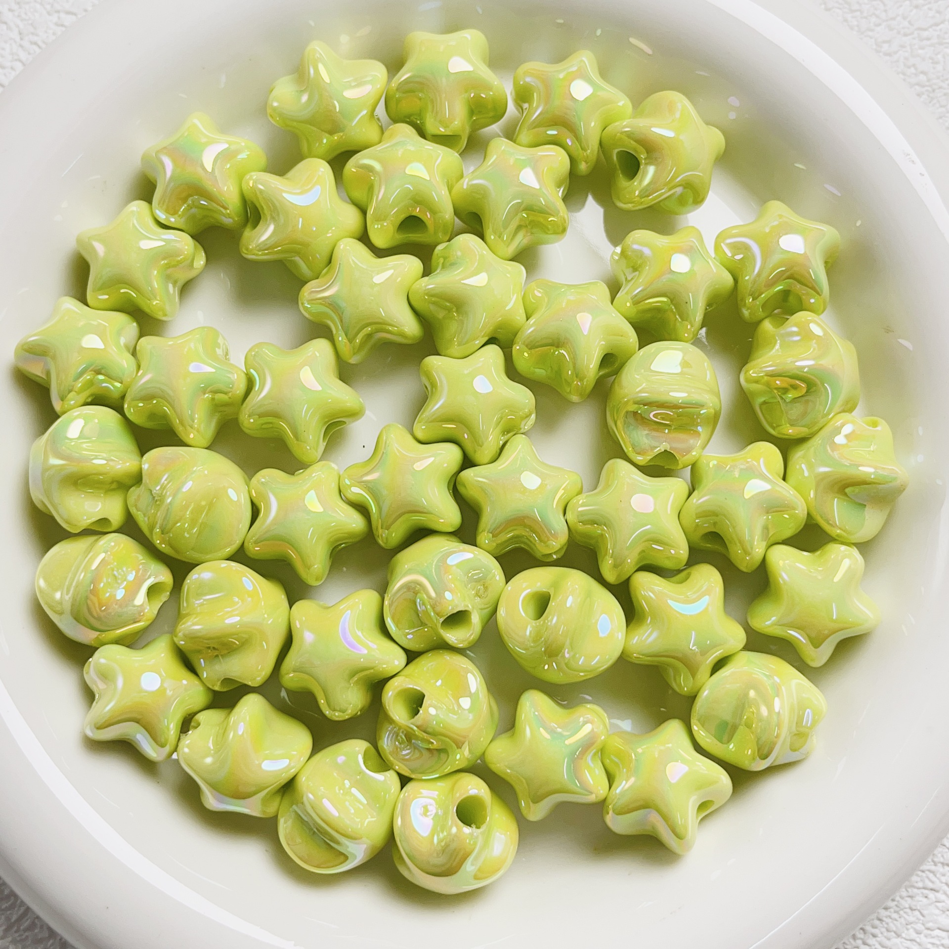 12g Weight Beads Jewelry Making Type DIY Jewelry Accessories Classification Smooth Embellishment 10 PCS/Package Quantity Acrylic Material Pentagram Pattern All Seasons Season UV plating Design Cute Style 10 PCS/Package Acrylic Pentagram Smooth DIY Jewelry Accessories Beads 10