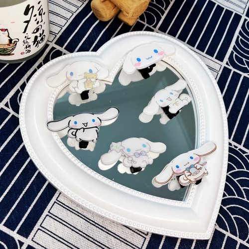 Acrylic Hair Clip DIY Decal for Cute Cartoon Dog Charm, Duck Bill Clip for Students and Girls