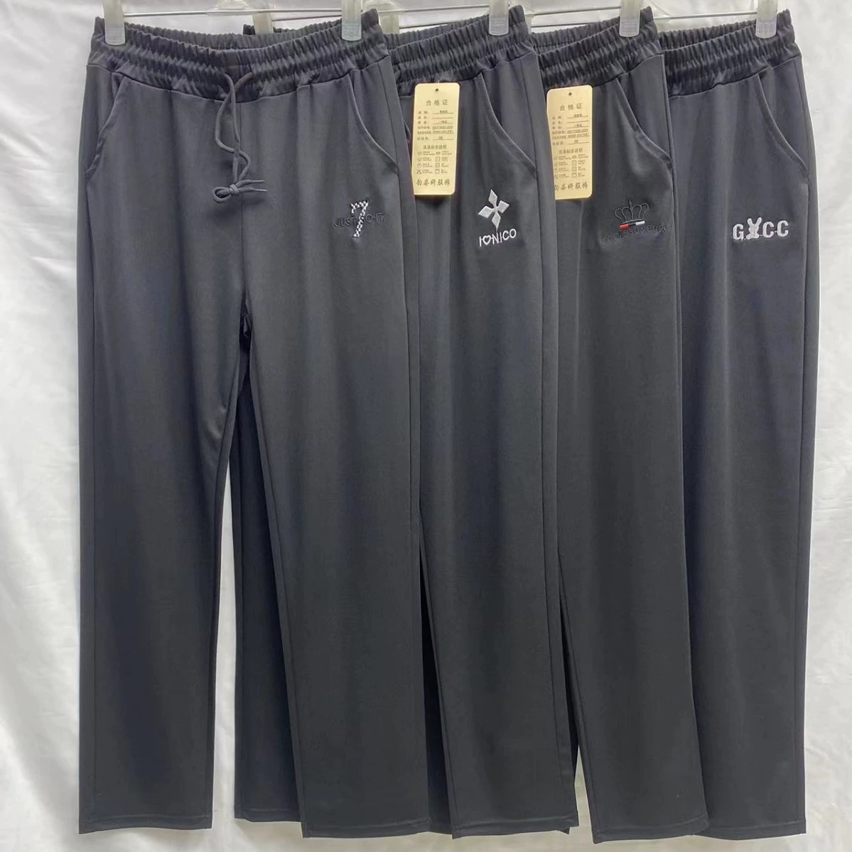 Зимние флисовые прямые брюки для женщин среднего возраста больших размеров 2025 года, мужские длинные брюки с высокой талией, утягивающие