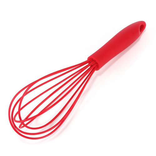 Silicone Whisk Household Plastic Handle Stirrer 10-inch 12-inch Handheld Mixer Cream Whisk