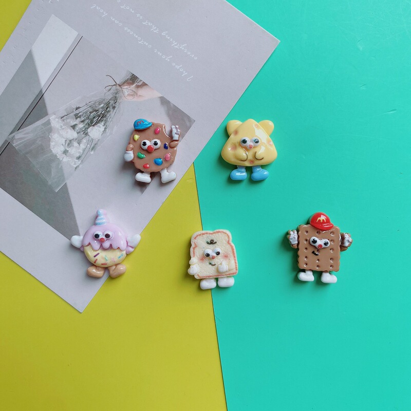 Cartoon Food Play Cheese Donut Resin Accessories Cream Glue Mobile Phone Case Hairpin Grip Head Rope Pendant Hole Shoes Cartoon Food Play Cheese Donut Resin Accessories Cream Glue Mobile Phone Case Hairpin Grip Head Rope Pendant Hole Shoes