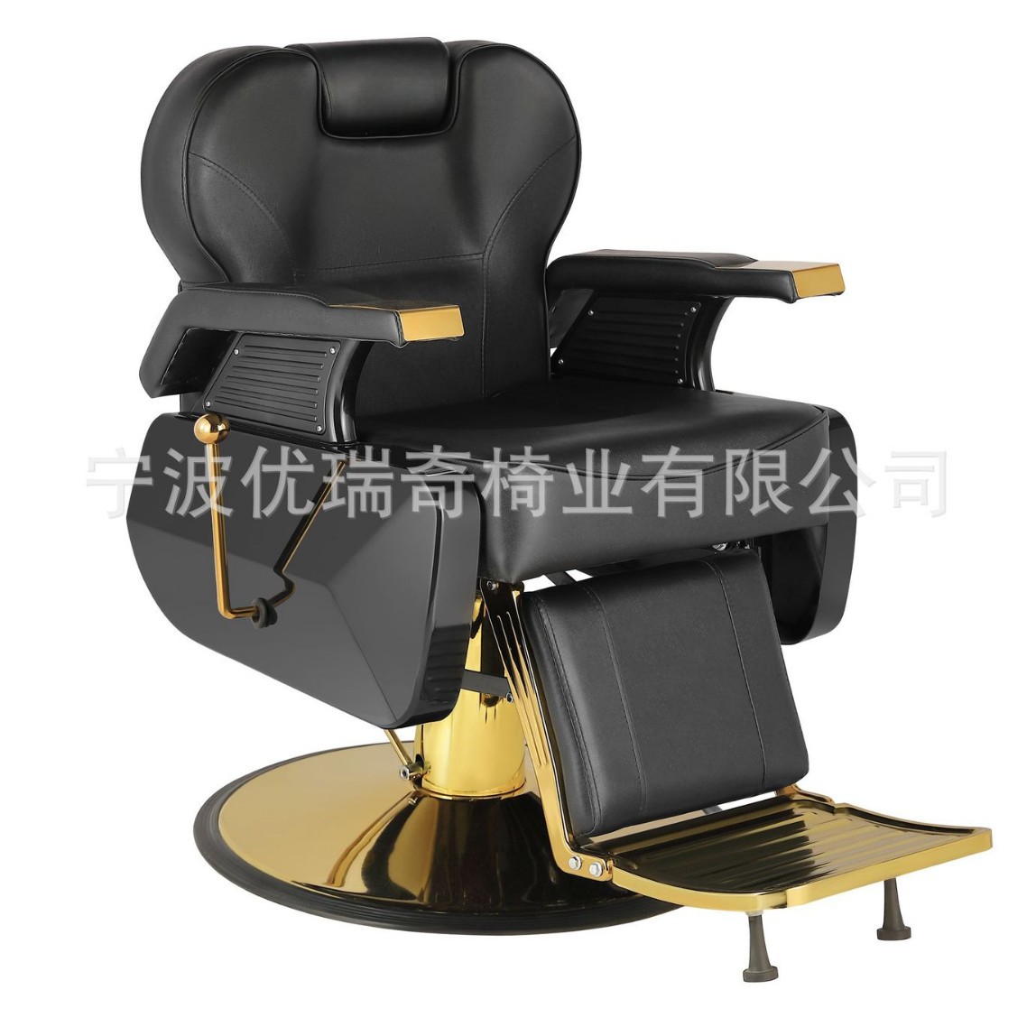 Silla de barbero de oro hidráulica silla de barbero de hombre silla de elevación silla de corte de pelo silla de corte de pelo silla de belleza silla de fábrica