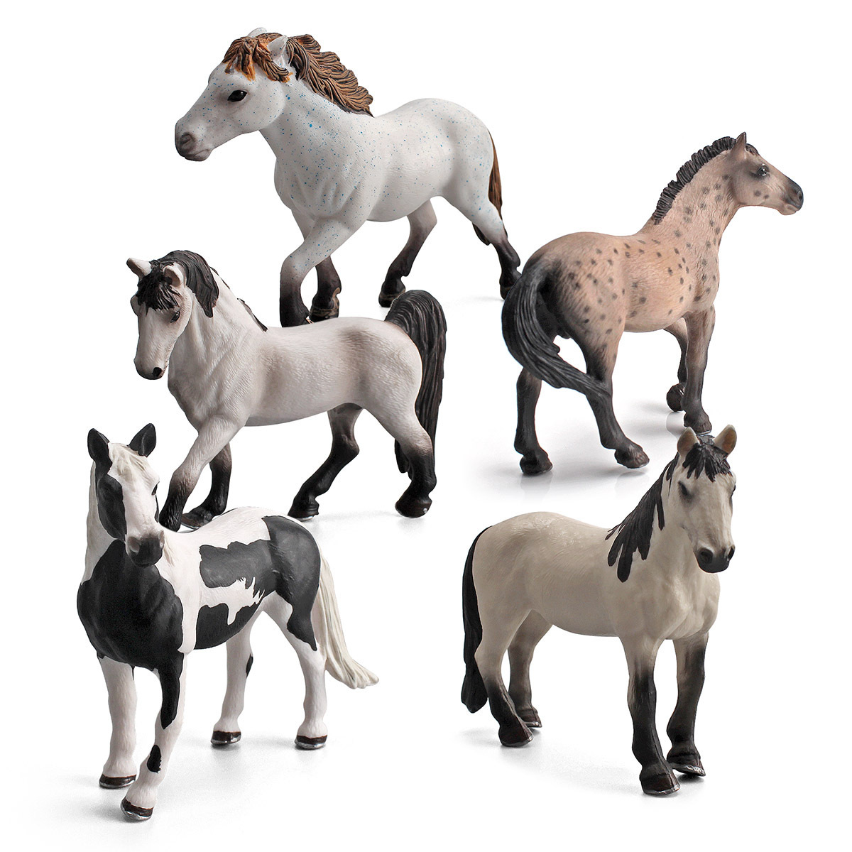 Modelo de caballo de simulación infantil de exportación transfronteriza Tennessee Caballo Blanco Camar caballo decoración juguete cognitivo