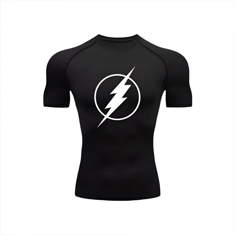 Batman, ventas de fabricantes de explosiones transfronterizas, camisetas apretadas para hombres, secado rápido, camisetas deportivas de alta elasticidad.