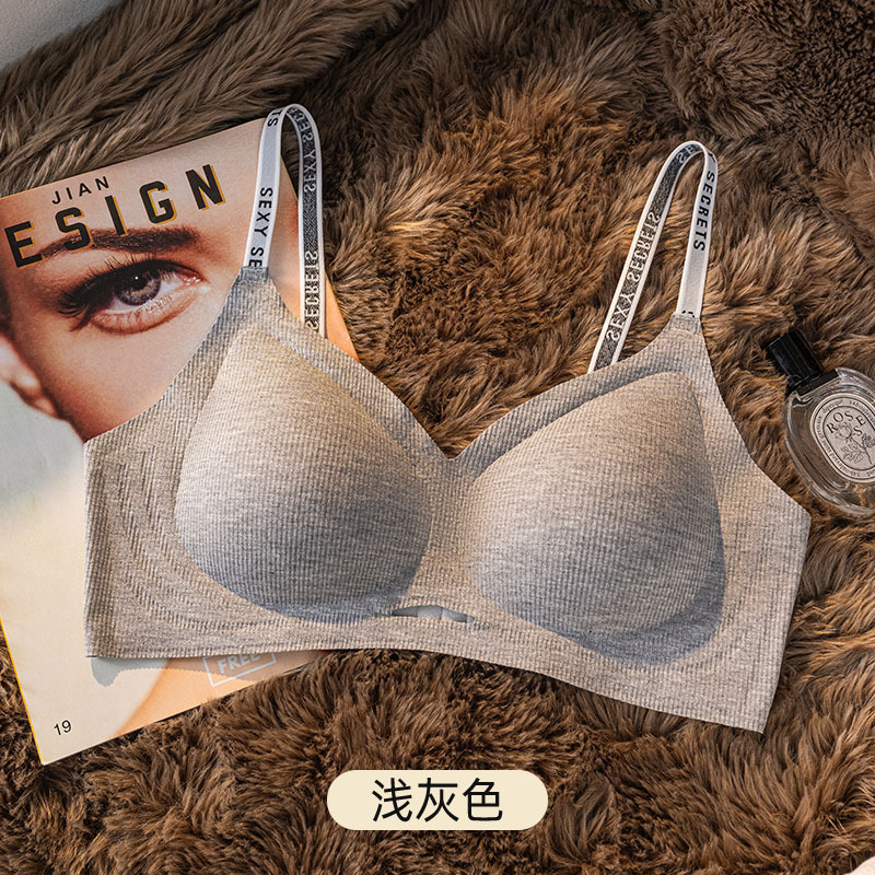 Recolecta una hermosa espalda, soporte suave, ropa interior sin costuras, chaleco antiflacidez, sujetador sin anillo de acero para mujer