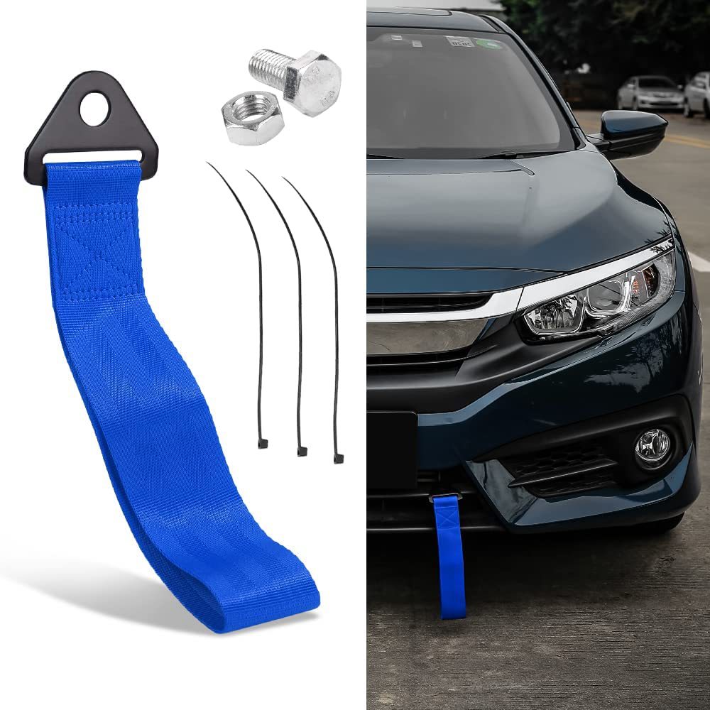 尼龙牵引绳 汽车通用前杠拖车绳 拖车牵引带2寸拖挂拖车带牵引杠