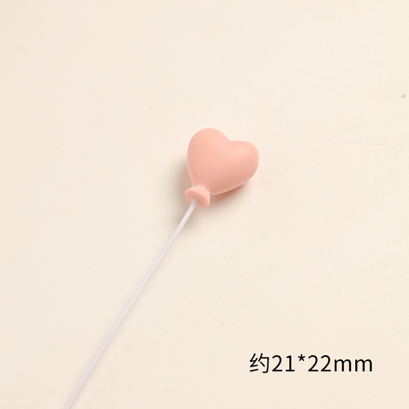 SKU-08-粉红色爱心气球 一个