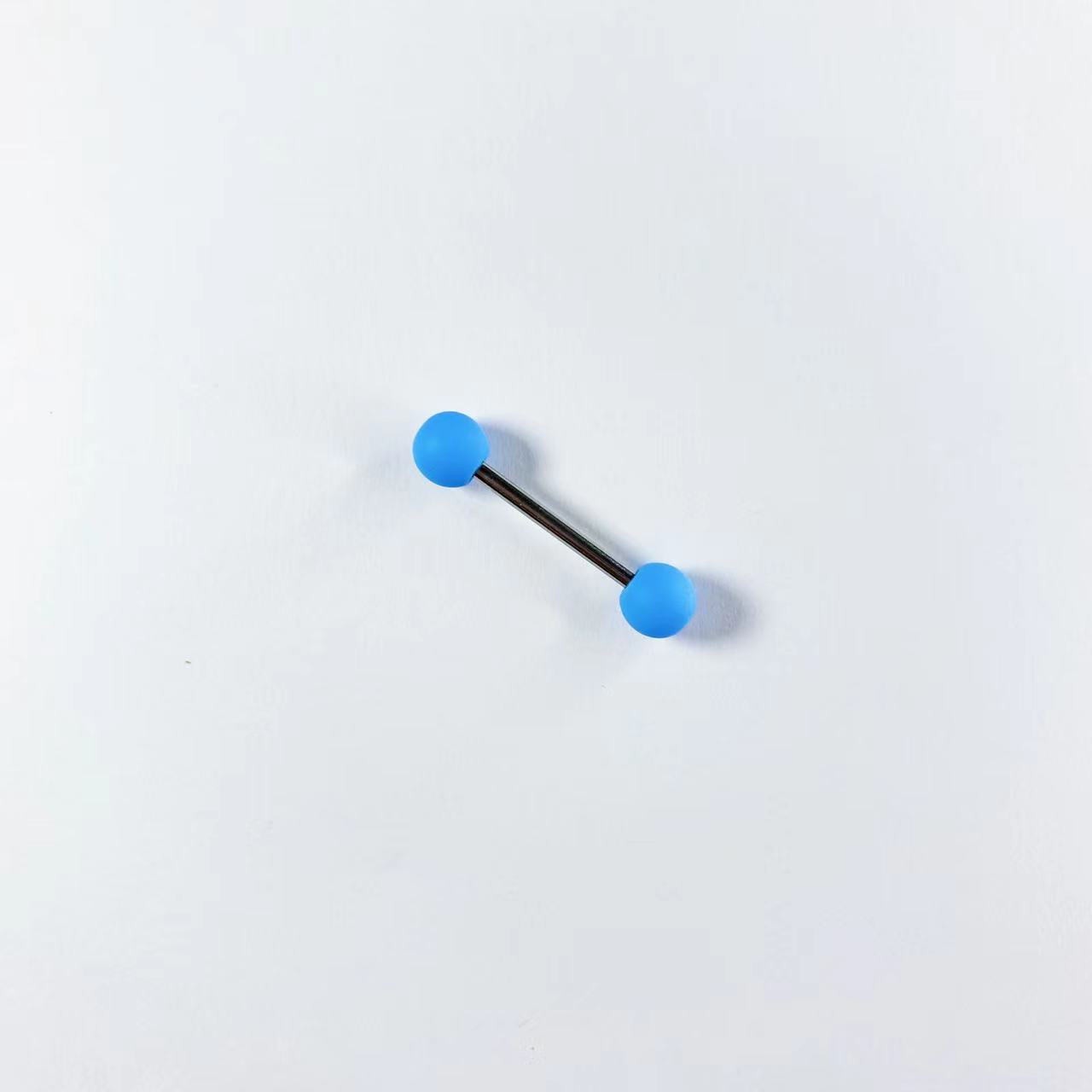 Hot Girl Acrylic Tongue Ring Niche Ins Tongue Piercing Jewelry 12mm Bar Length Stainless Steel Wholesale detail image 9