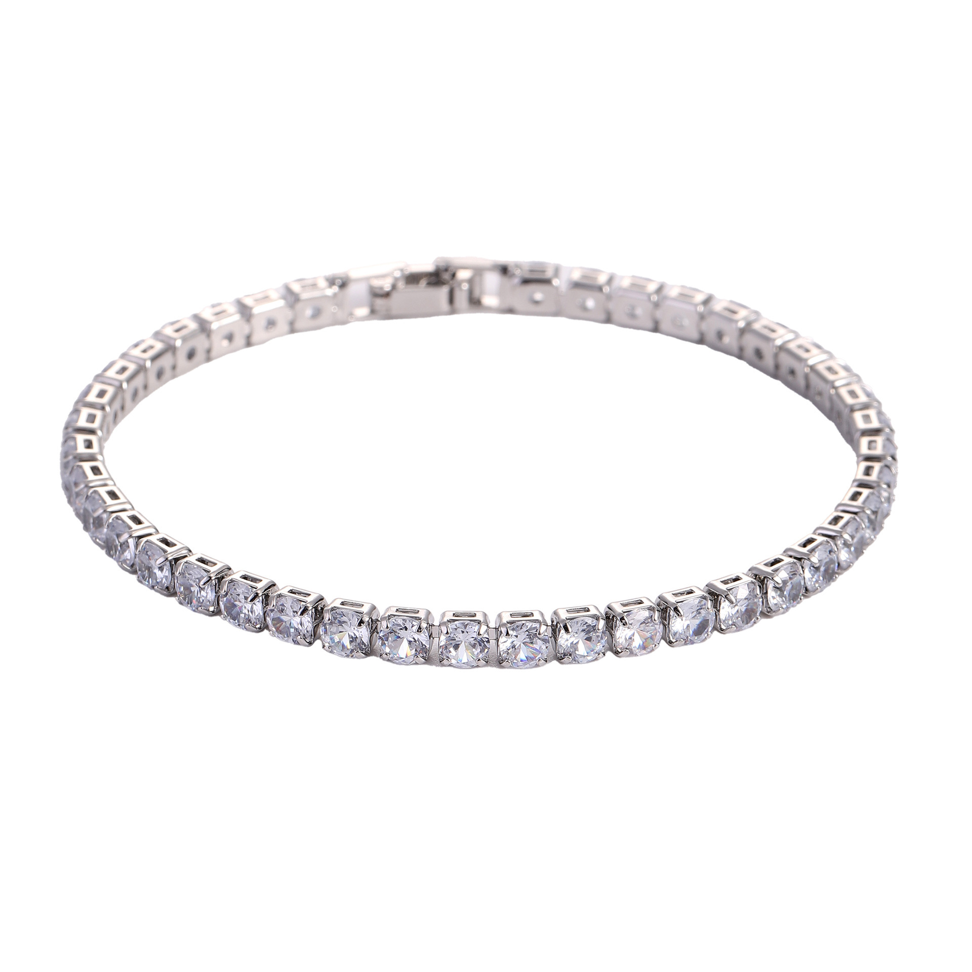 Men’s Moissanite Tennis Chain Is Crafted From Premium Titanium Steel, Hypoallergenic, Tarnish-resistant And Waterproof. Featuring An Understated Luxu_voghion.com