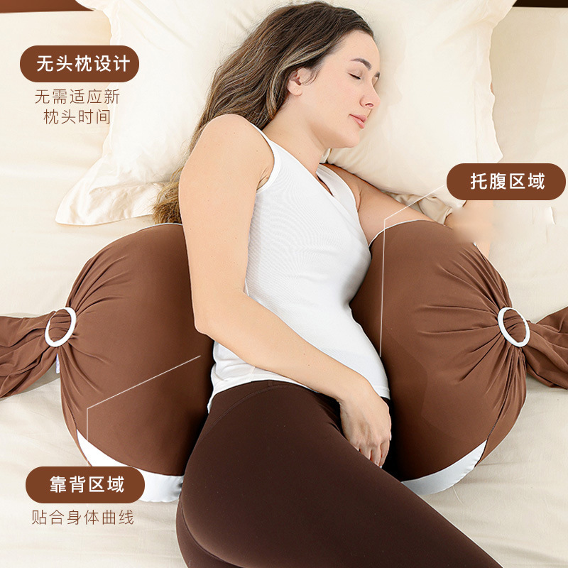 Pregnant Women's Pillow, Waist Support and Abdominal Support, Multifunctional Side Sleeping Pillow, Pregnancy Sleeping Pillow, Essential Lumbar Pillow Auxiliary Pad for Pregnant Mothers