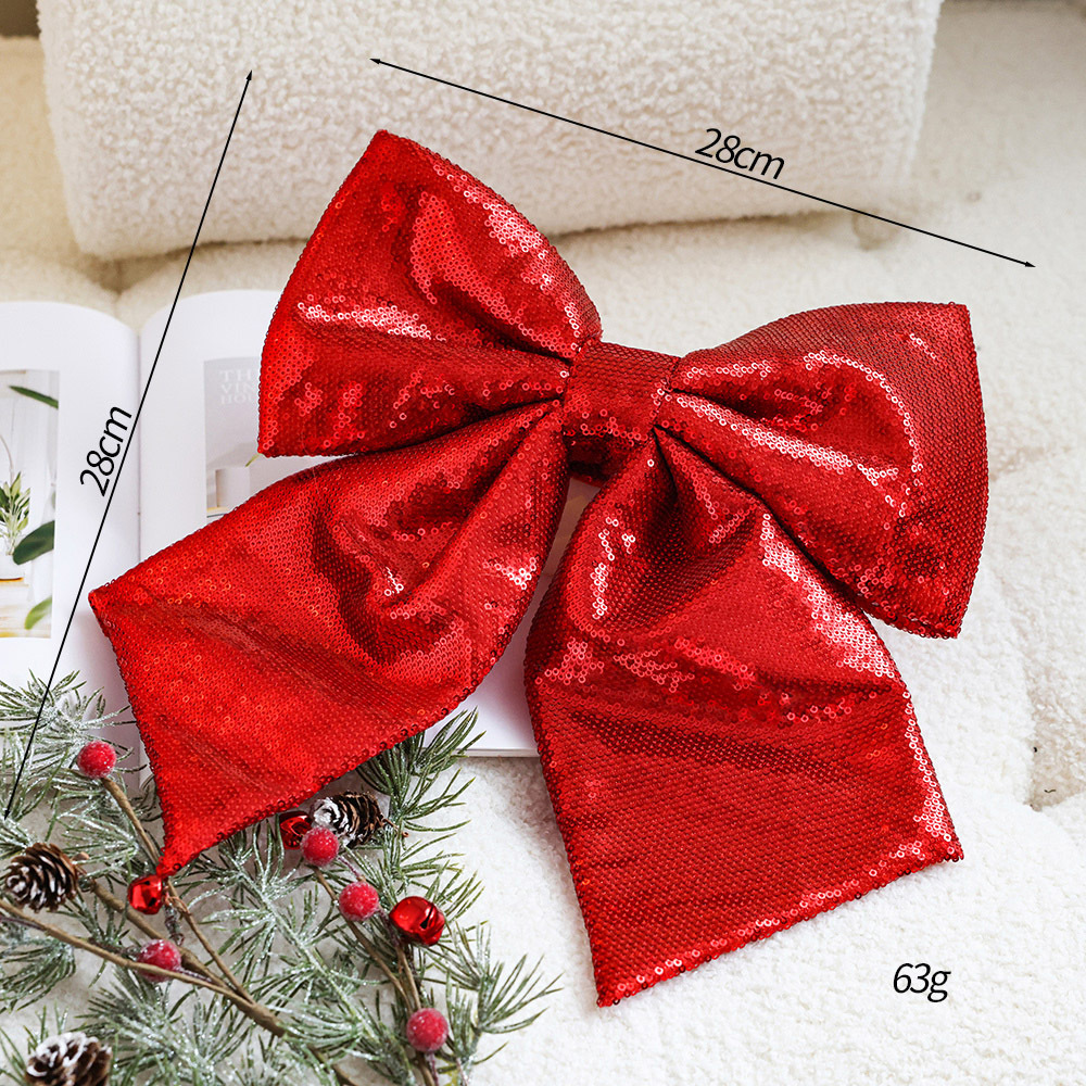 Lentejuelas nacaradas arco grande (rojo)