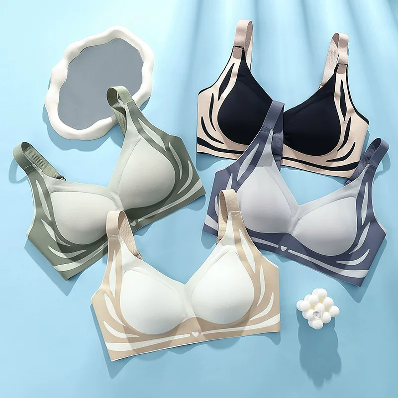 Comfortable breathable push up bra, wireless bra