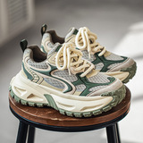 2025 осенняя новая мужская обувь, модная обувь для папы в корейском стиле, мужская спортивная обувь, модная обувь в стиле Харадзюку, повседневная обувь на толстой подошве