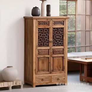 All Solid Wood Storage Cabinets Old Elm Storage Cabinets Old Wood Storage Cabinets Chinese Antique Tea Room Tea Side Storage Cabinets