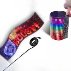 LedフレキシブルディスプレイAPP bluetooth車載広告スクリーン防水幻彩bluetoothハイビジョン車はソフトスクリーンを表示します。
