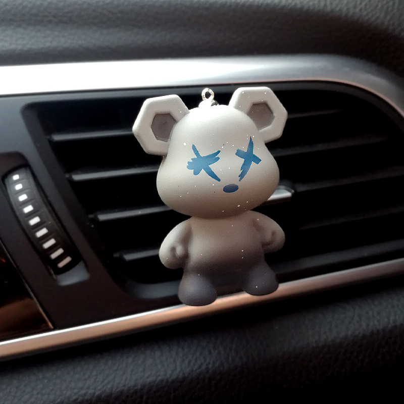Osos violentos aire acondicionado de automóviles salidas de aire perfumes de automóviles adornos adorables decoraciones creativas para hombres y mujeres