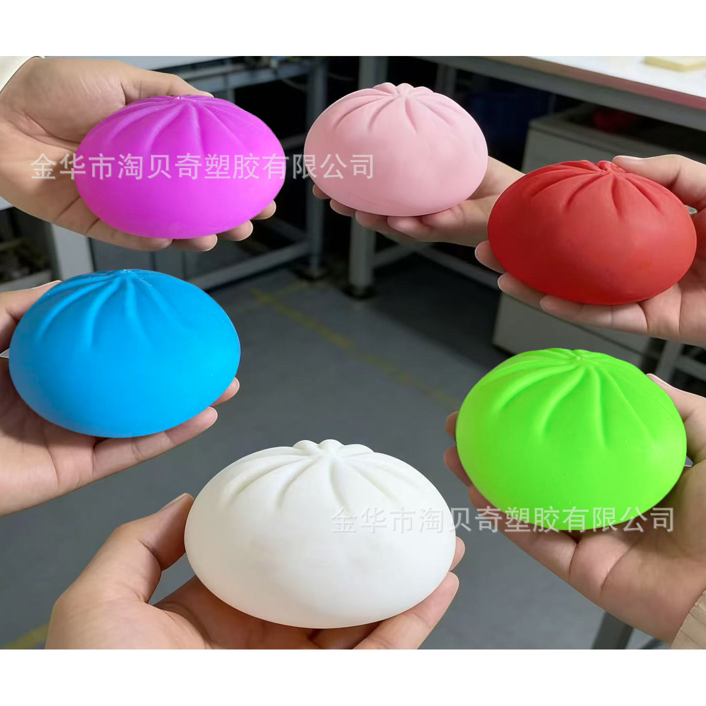 Pan descompreso pellizco juguetes divertidos prensando simulación de comida jugando pellizco harina descompreso bola set de vapor al por mayor