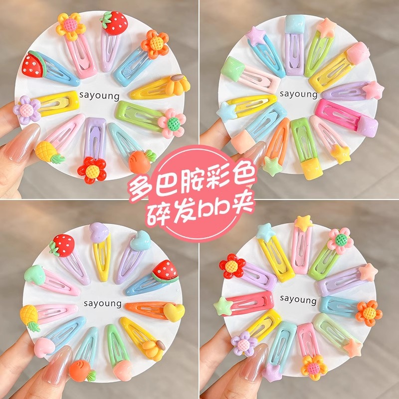 Niños pinzas de cabello estrella de cinco puntas bebés pinzas de cabello estrella niñas no lastimas tocadillos de cabello lateral frangeas rotas pinzas de cabello bb