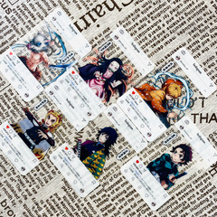 鬼滅之刃PVC透卡炭治郎禰豆子善逸天元周邊明信片透明卡片LOMO卡