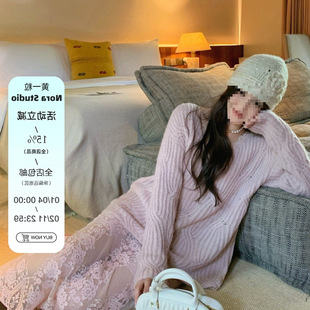 �Sһ�� NORA STUDIO����ʽ���衿  ��ɫ㼑�ܛŴ��ë�黨¶��ë��