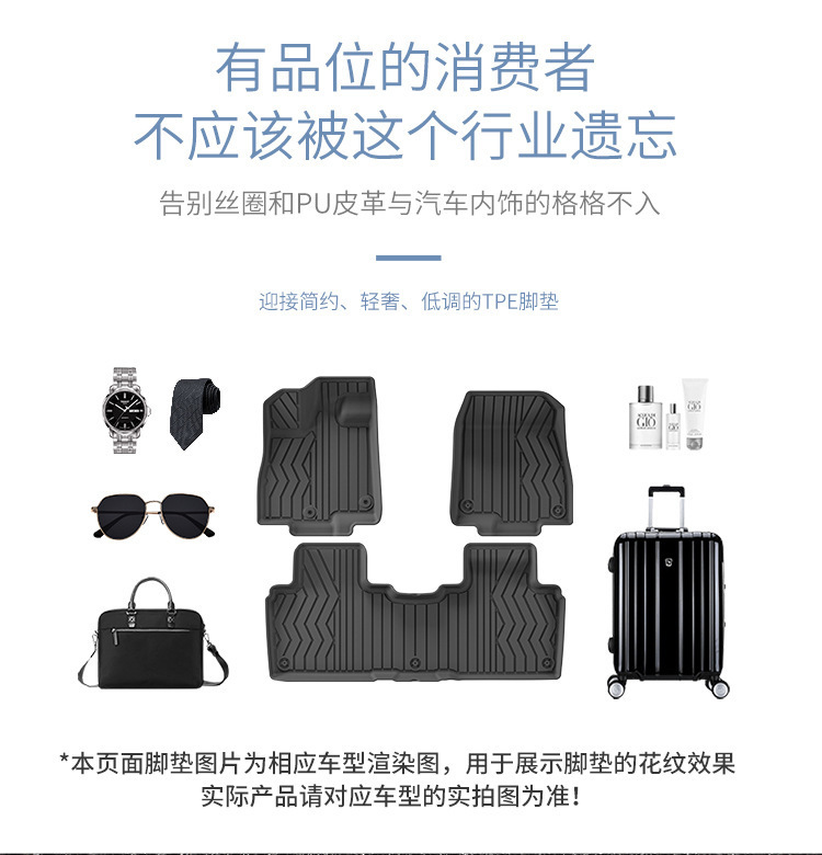 Car Floor Mats For 25 Tranqi S7 Special Car Floor Mats Dirt-Resistant TPE Floor Mats Environmental Protection Trunk Mats