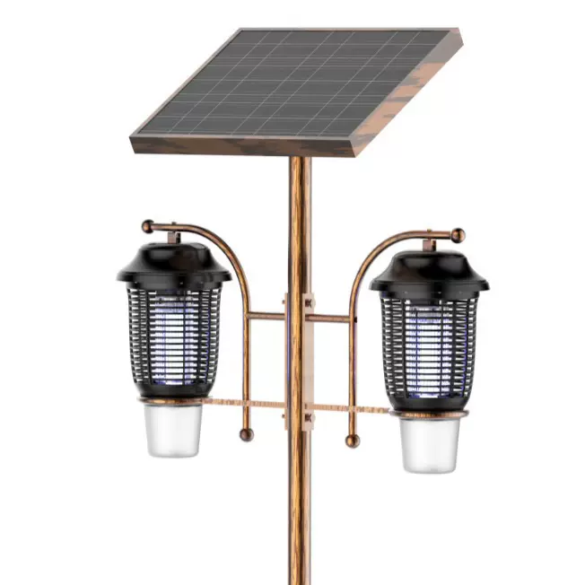 厂家直销永鑫户外LED太阳能灭蚊灯太阳能户外防水电击式灭蚊灯