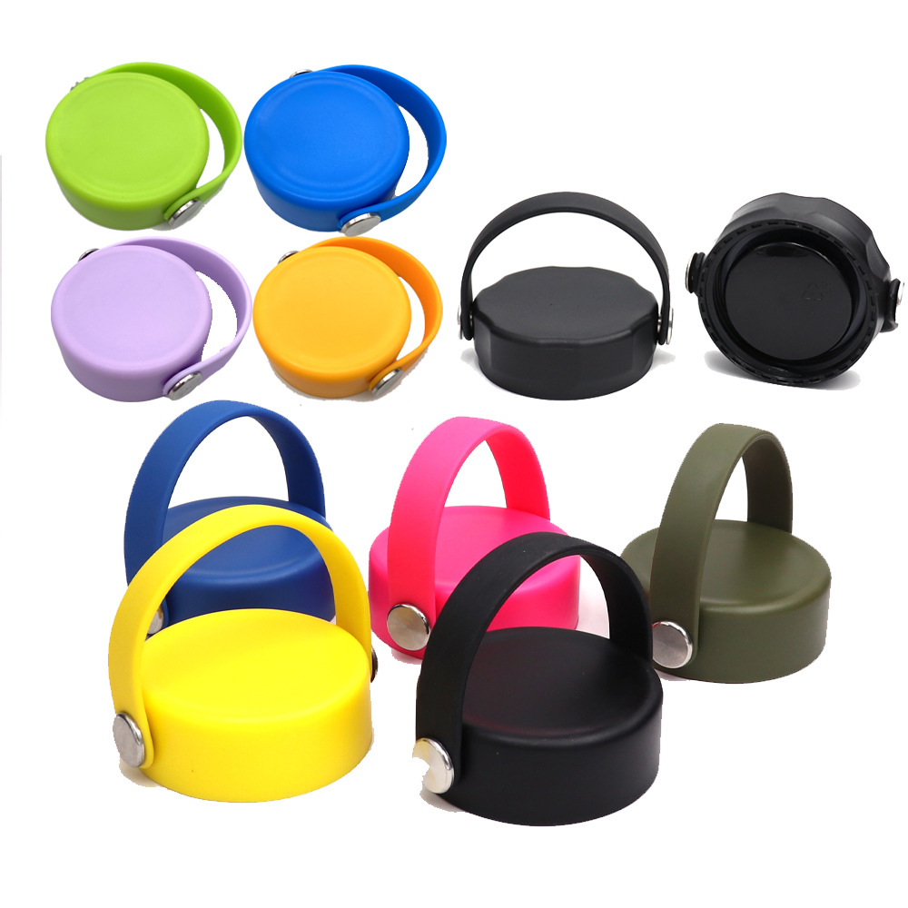 Tapa de remache de encaje de Amazon Tapa de plástico para frasco de vacío de boca grande Tapa de paja de mano para olla espacial hydroflask