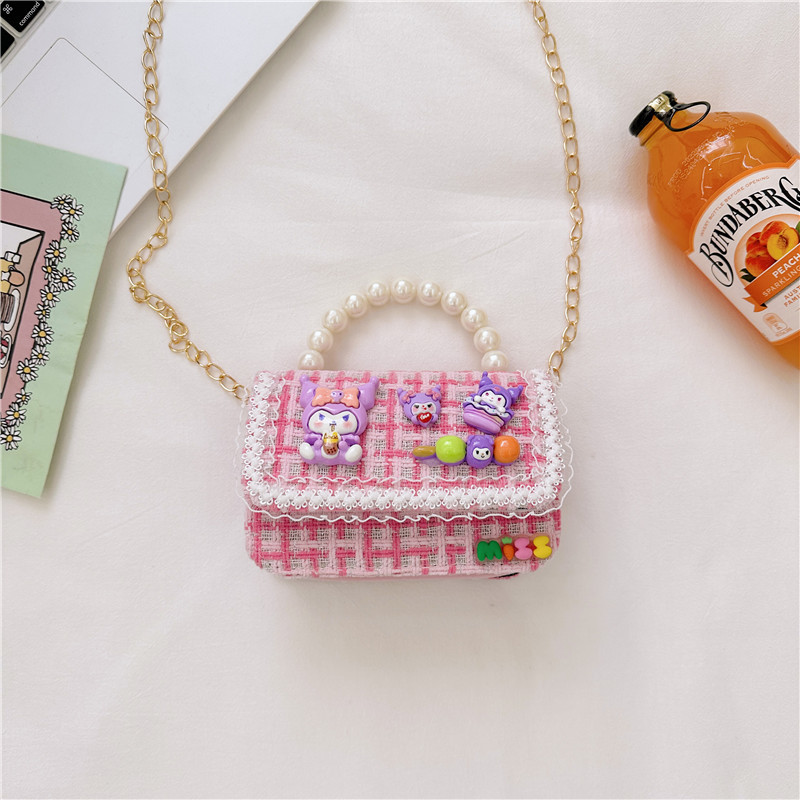 Bolso de las niñas de moda todo fósforo princesa bolsa de cadena 2023 Otoño e Invierno nuevos niños bolsa de mensajero niña bolso