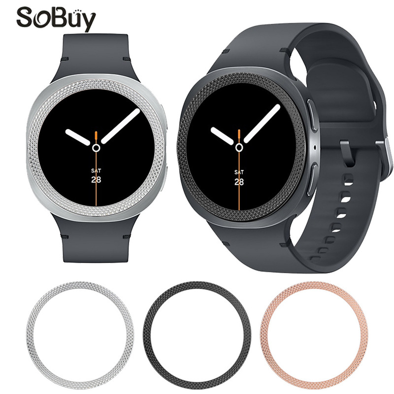 Suitable for Samsung Galaxy Watch 8 Watch Rhombus Bezel Watch6/7 Metal Scale Ring Protection Ring