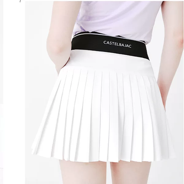 Korean Golf Original Single Women's Golf Pleated Skirt Rubber Elastic Anti-running Original Single Genuine