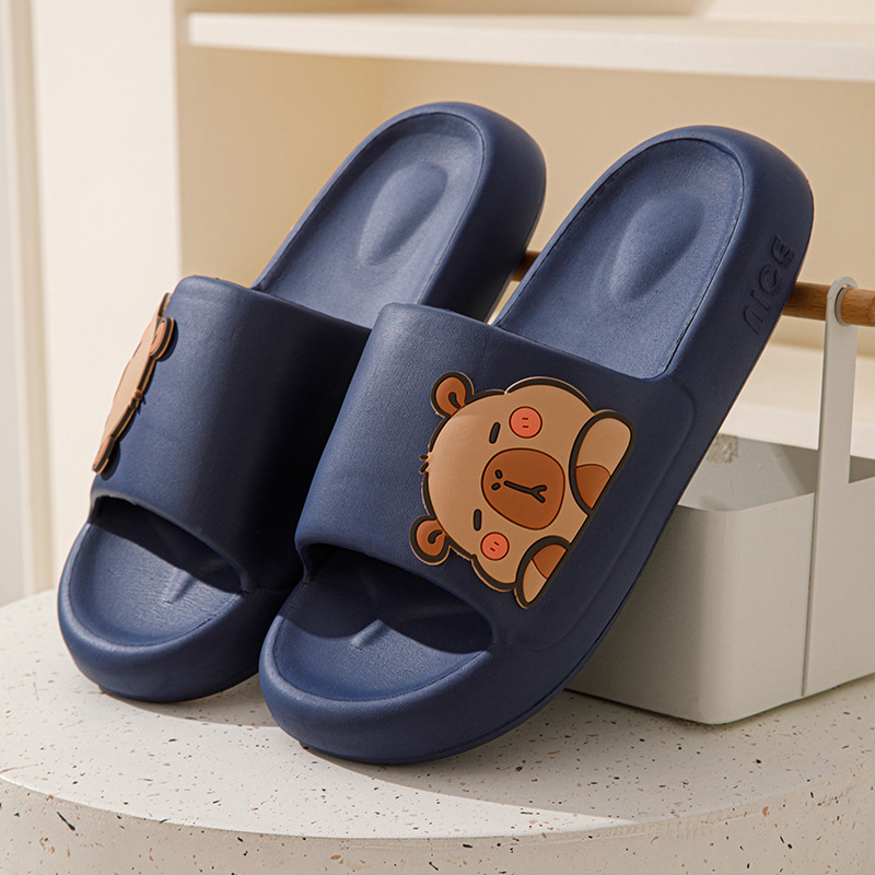 Zapatillas de verano para hombre al aire libre con sensación de pisar nubes, modelo nuevo 2025, sandalias domésticas antideslizantes de EVA para baño interior y hogar para hombres.