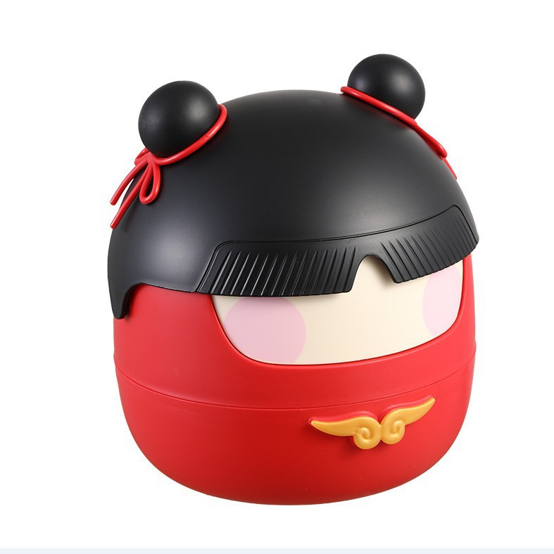 Nezha la misma red de basura de escritorio rojo diablo niño encantador canasta de oficina de cubierta voltiera de despeje de basura al por mayor